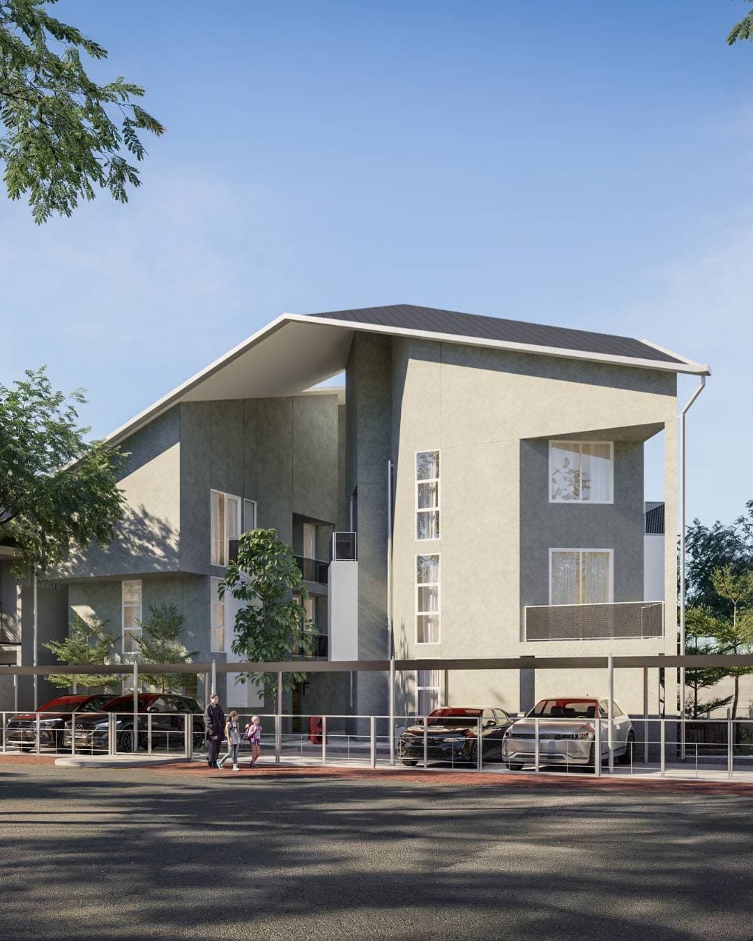 Apartment building at Royal Residence.